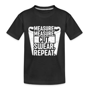 Tournage sur bois, tourneurs sur bois, charpentiers, charpentiers - T-shirt bio Premium Enfant - noir - Devant
