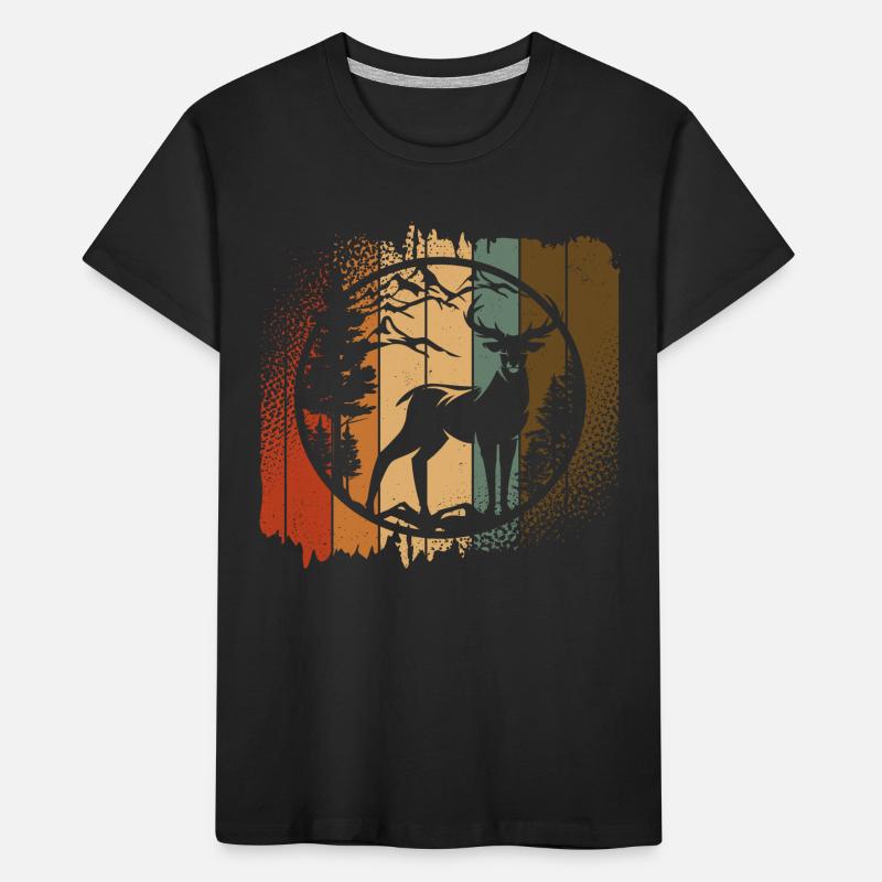Deer Mountains Wilderness Kids' Premium Organic T-Shirt