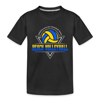 Beach Volleyball Dreaming Of Fridays And Beachball - Kinder Premium Bio T-Shirt - Schwarz - Vorne