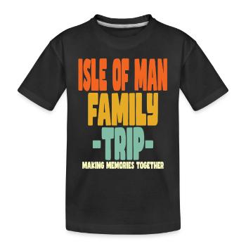 Vacances en famille à l’île de Man - T-shirt bio Premium Enfant - noir - Devant