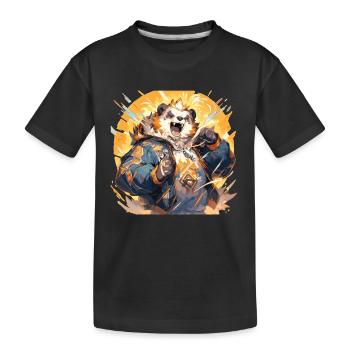 Panda Cool Panda Ours Pandas - T-shirt bio Premium Enfant - noir - Devant