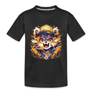 Panda Panda Ours Pandbaby Pandas - T-shirt bio Premium Enfant - noir - Devant