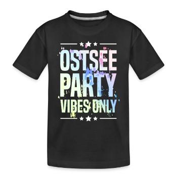 Ambiance de fête de la mer Baltique - T-shirt bio Premium Enfant - noir - Devant