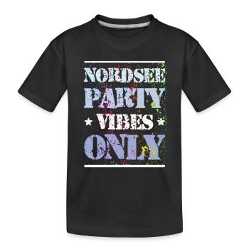 Ambiance de fête de la mer du Nord - T-shirt bio Premium Enfant - noir - Devant