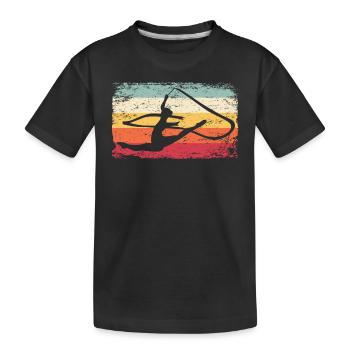 Gymnast Band Gymnastique Rétro Rythmique - T-shirt bio Premium Enfant - noir - Devant