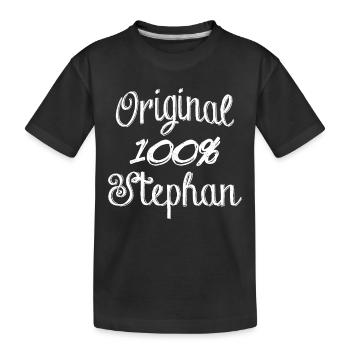 Original 100% Stephan - T-shirt bio Premium Enfant - noir - Devant