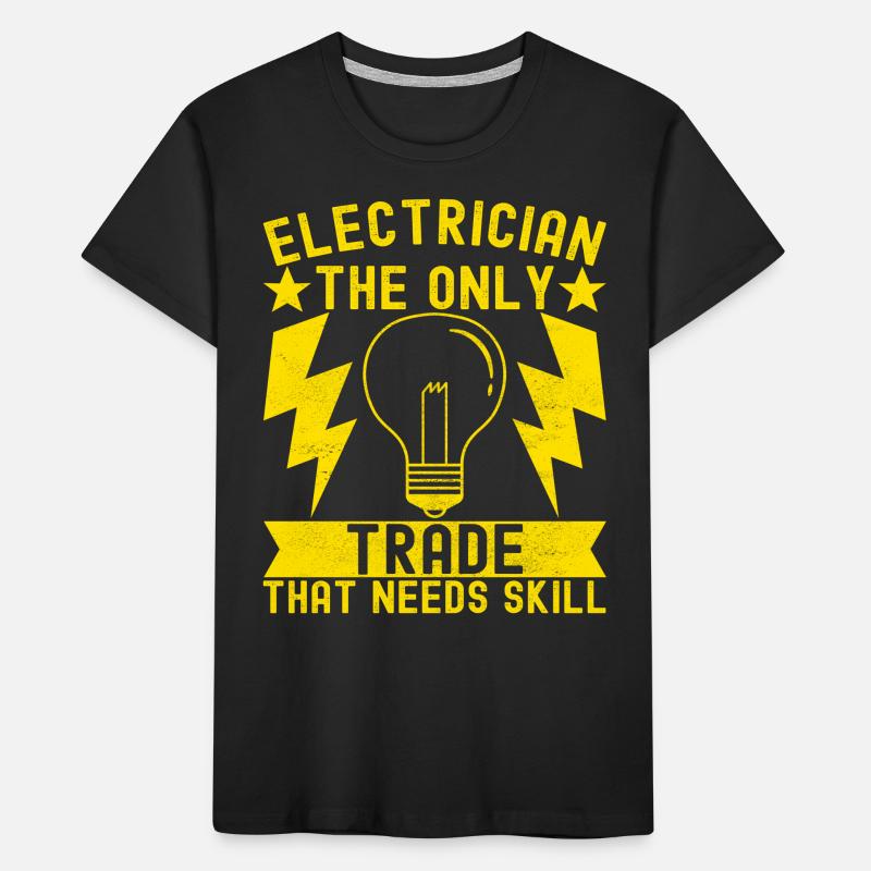 Electrician Electronics Technician Kids' Premium Organic T-Shirt