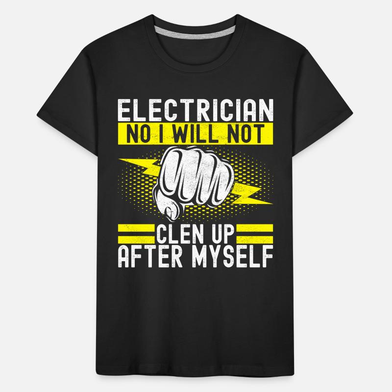 Électricien Technicien en électronique T-shirt bio Premium Enfant