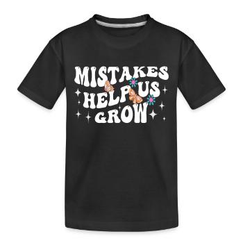 Le premier jour d’école aide à retrouver les erreurs scolaires - T-shirt bio Premium Enfant - noir - Devant