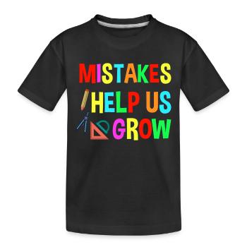 Le premier jour d’école aide à retrouver les erreurs scolaires - T-shirt bio Premium Enfant - noir - Devant