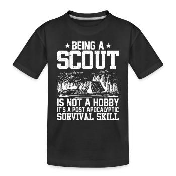 Ein Scout Zu Sein Ist Kein Hobby -Scout -Geschenk - Kinder Premium Bio T-Shirt - Schwarz - Vorne