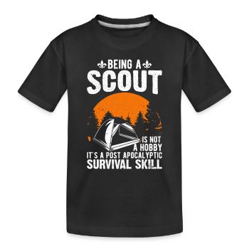 Ein Scout Zu Sein Ist Kein Hobby -Scout -Geschenk - Kinder Premium Bio T-Shirt - Schwarz - Vorne