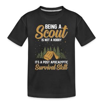 Ein Scout Zu Sein Ist Kein Hobby -Scout -Geschenk - Kinder Premium Bio T-Shirt - Schwarz - Vorne