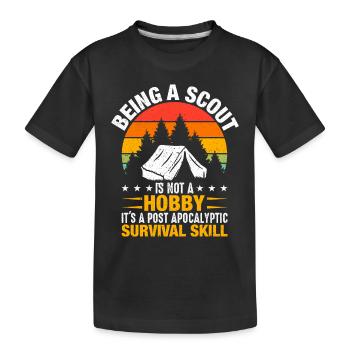 Ein Scout Zu Sein Ist Kein Hobby -Scout -Geschenk - Kinder Premium Bio T-Shirt - Schwarz - Vorne