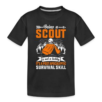 Ein Scout Zu Sein Ist Kein Hobby -Scout -Geschenk - Kinder Premium Bio T-Shirt - Schwarz - Vorne