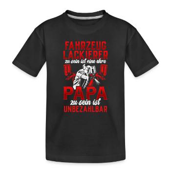 Fahrzeuglackierer ist eine Ehre Lackierer - Kinder Premium Bio T-Shirt - Schwarz - Vorne