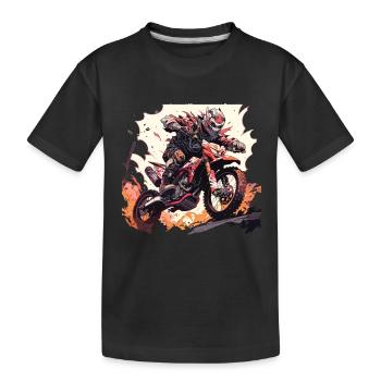 Skull Motocross - T-shirt bio Premium Enfant - noir - Devant