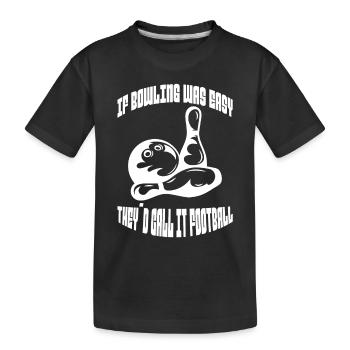 Bowling Skittles Bowler Bowling Club Bowling Club - T-shirt bio Premium Enfant - noir - Devant