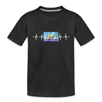 Argentina Flag Santa Cruz - Kinder Premium Bio T-Shirt - Schwarz - Vorne