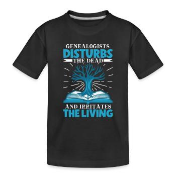 Arbre généalogique Historien de la famille Généalogie Généalogiste - T-shirt bio Premium Enfant - noir - Devant