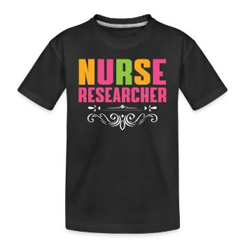 Chercheur en sciences infirmières Outfit Recherche en sciences infirmières - T-shirt bio Premium Enfant - noir - Devant