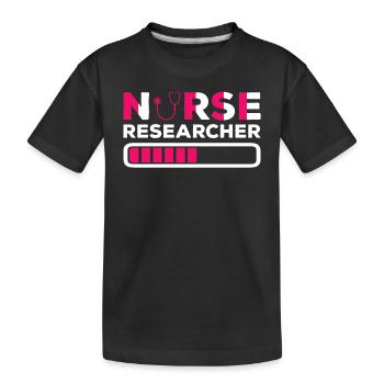 Pflegeforscher In Ausbildung - Kinder Premium Bio T-Shirt - Schwarz - Vorne