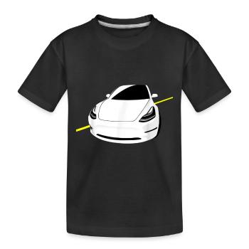 Voiture électrique, Drive The Future, zéro émission - T-shirt bio Premium Enfant - noir - Devant