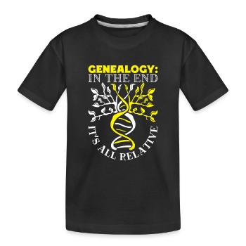 Arbre généalogique Historien de la famille Généalogie Généalogiste - T-shirt bio Premium Enfant - noir - Devant