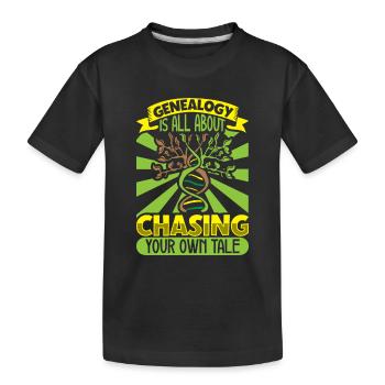 Arbre généalogique Historien de la famille Généalogie Généalogiste - T-shirt bio Premium Enfant - noir - Devant