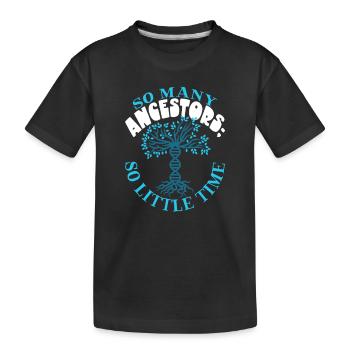 Arbre généalogique Historien de la famille Généalogie Généalogiste - T-shirt bio Premium Enfant - noir - Devant