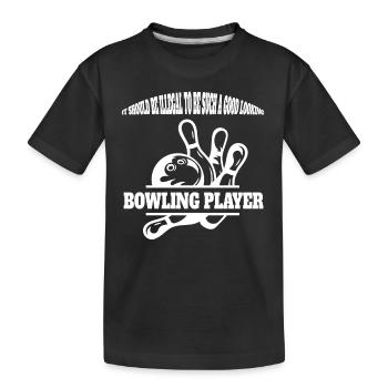 Bowler Skittles Club Bowling Skittles Bowling Club - T-shirt bio Premium Enfant - noir - Devant