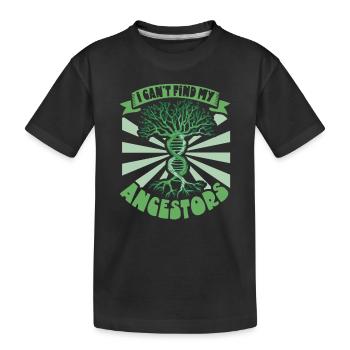 Arbre généalogique Historien de la famille Généalogie Généalogiste - T-shirt bio Premium Enfant - noir - Devant