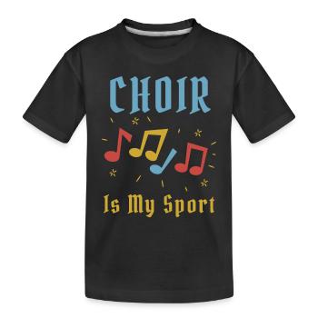 Funny Choir est mon sport Choristes Choristes Chanteur - T-shirt bio Premium Enfant - noir - Devant