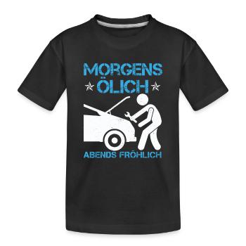 Automechaniker - Kinder Premium Bio T-Shirt - Schwarz - Vorne