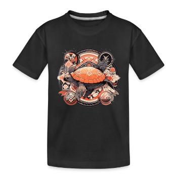 Tortue - T-shirt bio Premium Enfant - noir - Devant