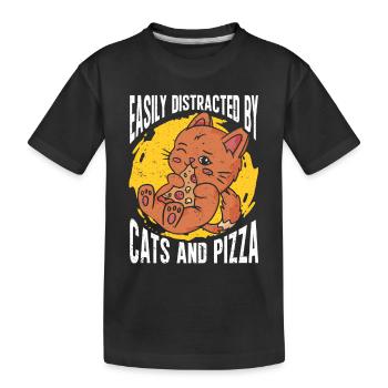 Pizza Italie Pizza Pizza Cuisine - T-shirt bio Premium Enfant - noir - Devant