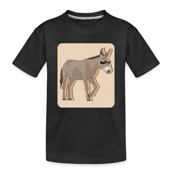 Donkey donkey owner donkey lover donkey gift - Kids' Premium Organic T-Shirt - black - Front