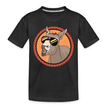 Donkey donkey owner donkey donkey lover gift - Kids' Premium Organic T-Shirt - black - Front