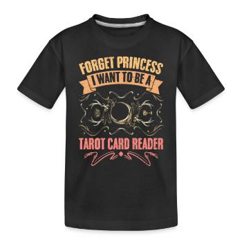 Oubliez la princesse rétro Fortune Telling pour le tarot - T-shirt bio Premium Enfant - noir - Devant