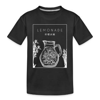Limonade chinoise Hanzi Limonade Patron - T-shirt bio Premium Enfant - noir - Devant