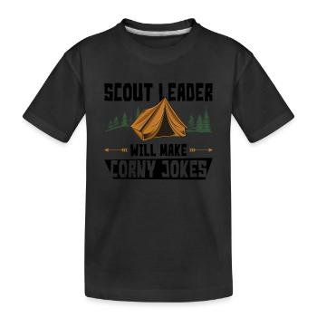 Pfadfinderleiter-design Für Einen - Kinder Premium Bio T-Shirt - Schwarz - Vorne