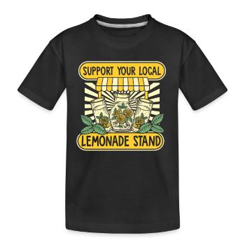 Soutenez votre stand de limonade local Limonade - T-shirt bio Premium Enfant - noir - Devant