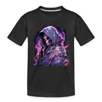 Crâne Crâne Crânes Crâne Squelette - T-shirt bio Premium Enfant - noir - Devant