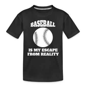 Baseball Baseballer Joueur de baseball Équipe de baseball - T-shirt bio Premium Enfant - noir - Devant
