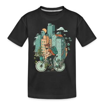 City Explorer - Kids' Premium Organic T-Shirt - black - Front
