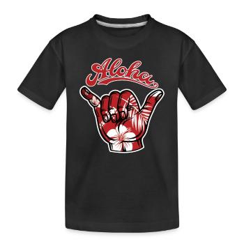 5 Aloha Shaka - T-shirt bio Premium Enfant - noir - Devant