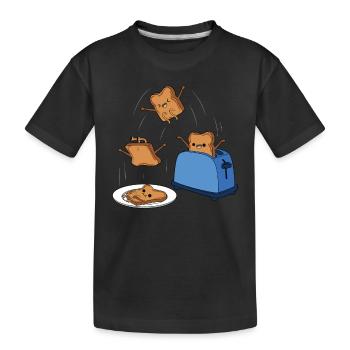 Toast - Kinder Premium Bio T-Shirt - Schwarz - Vorne