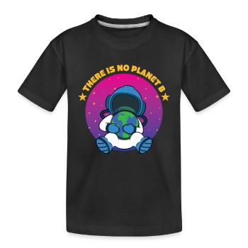 Es Gibt Keinen Zweiten Planeten - Kinder Premium Bio T-Shirt - Schwarz - Vorne