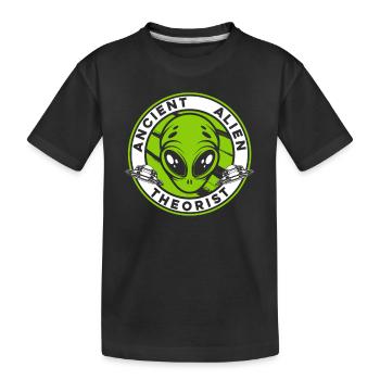 Ancien théoricien extraterrestre Conspiration OVNI - T-shirt bio Premium Enfant - noir - Devant