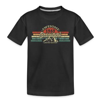 Millésime 1969 Anniversaire Vintage - T-shirt bio Premium Enfant - noir - Devant